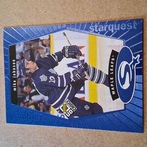Johnson Blue Hockey Trading Cards